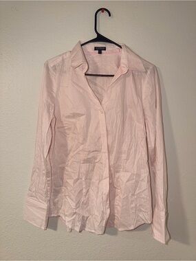 Express Light Pink Pinstripe Collared Shirt